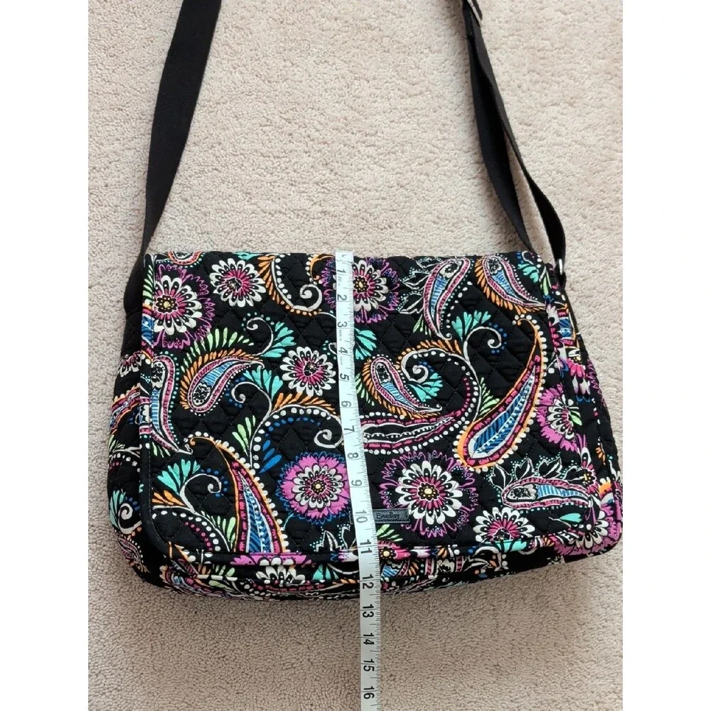 Vera Bradley Laptop Messenger Bag In Bandana Swirl